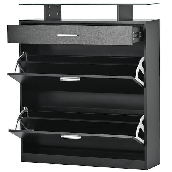 VEVOR Shoe Storage Cabinet for Entryway, 23.6 D x 9.4 W x 47.3 H, Wood