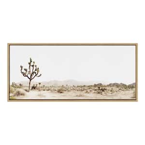 Lone Joshua Tree by Amy Peterson Framed Nature Canvas Wall Art Print 40.00 in. x 18.00 in.