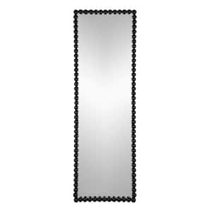 Anky 23 in. W x 72 in. H Iron Framed Black Wall Mounted Decorative Full-Length Mirror