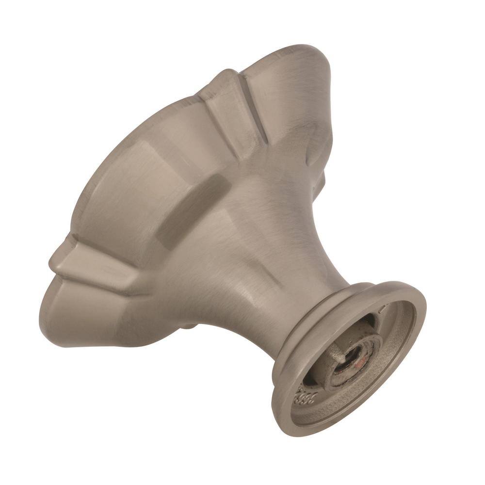 Satin Nickel Square Cabinet Knob with Mounting Hardware