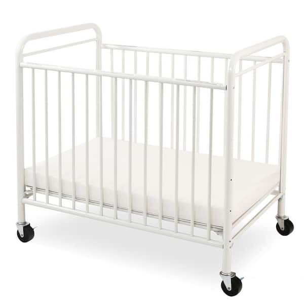 LA Baby "The Condo" Metal Mini/Portable White Evacuation Window Crib