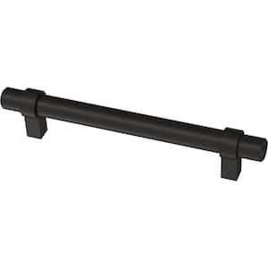 Essentials Wrapped Bar 5-1/16 in. (128 mm) Matte Black Cabinet Drawer Pull (24-Pack)