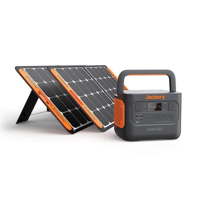 ALLPOWERS Mini Portable Power Station 300W, 288Wh/110V/78000mAh Backup  Battery Power Supply with Portable Solar Panel 100W, Foldable Solar Panel