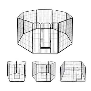 Metal Foldable Wireless Pet Fence Playpen for Dogs (8-Pieces)