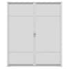 Weather Star 72 in. x 96 in. Brisa White Tall Double Retractable Screen Door Kit 77020381