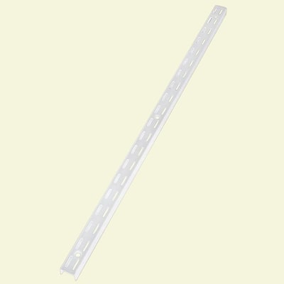 70 in. White Twin Track Upright for Wood or Wire Shelving