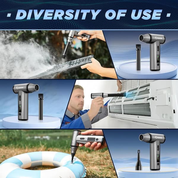 Saker Compressed Air Duster for Deep Cleaning 110000RPM Slide