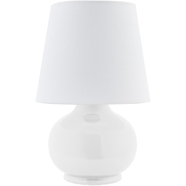 Livabliss Stella Diminuta STD-017 13"H x 8"W x 8"D Accent Table Lamp ,White