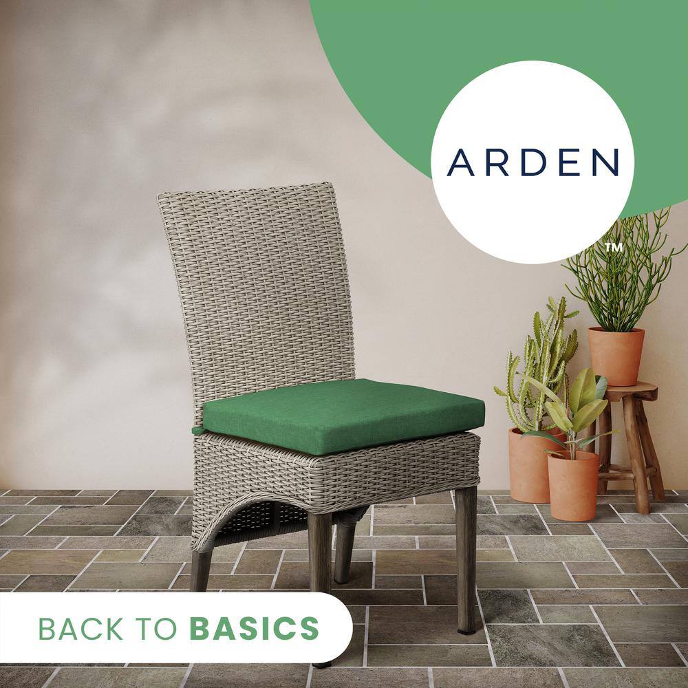 Moss Green Outdoor Polyester Seat Pad Cushion, 17 x 17