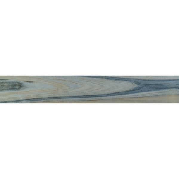 Sardinia Azul 8 in. x 48 in. Polished Porcelain Wood Look Floor and Wall Tile (10.66 sq. ft./Case) Sardinia Azul 8 in. x 48 in. Polished Porcelain Wood Look Floor and Wall Tile (10.66 sq. ft./Case)