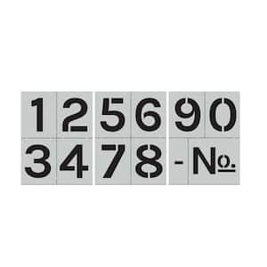 Block Numbers Stencil Set