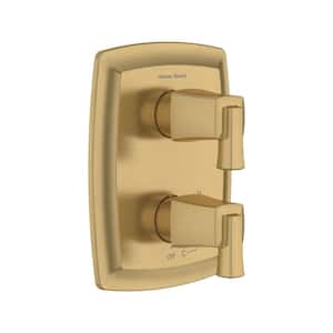 Townsend 2-Handle Wall Mount Diverter Valve Trim Kit in Brushed Cool Sunrise (Valve Not Included)