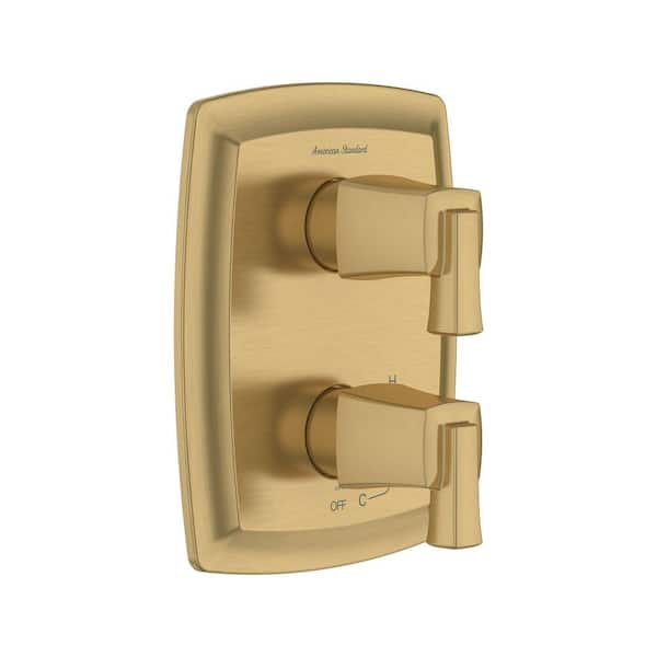 American Standard Townsend 2-Handle Wall Mount Diverter Valve Trim Kit in Brushed Cool Sunrise (Valve Not Included)