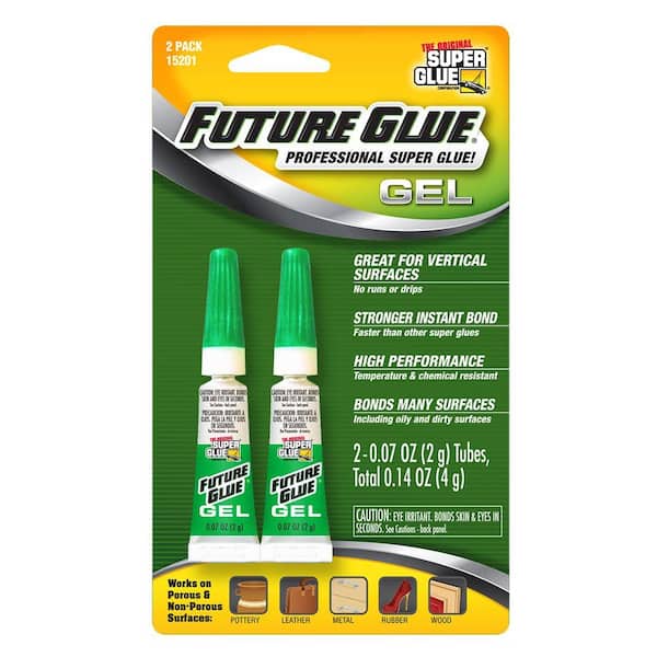 Super Glue FUTURE GLUE Liquid TWO Single Use Size Tubes 0.01 Ounce Each  Adhesive for Porous or Non Porous Surfaces -  Denmark