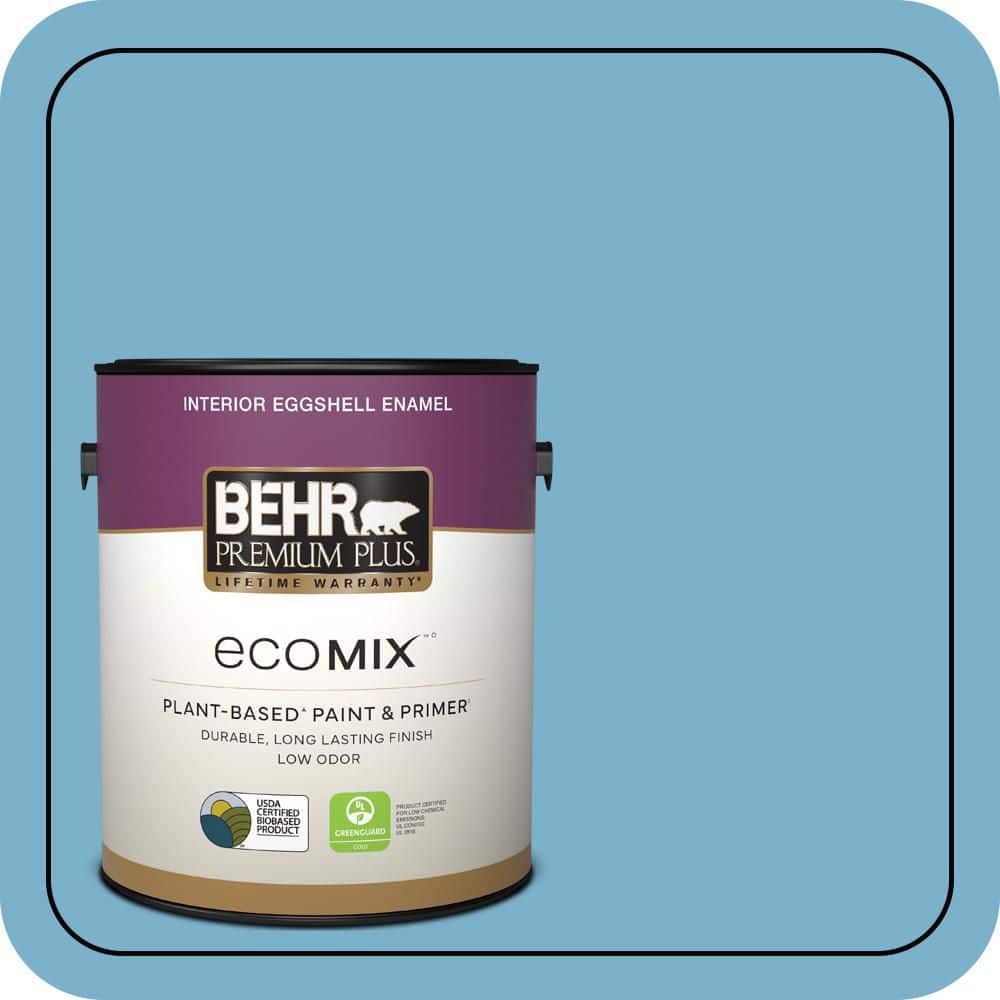 1 gal. #M490-4 Frisky Blue Eggshell Enamel EcoMix Plant-Based Interior Paint & Primer price history on PriceWatchPro