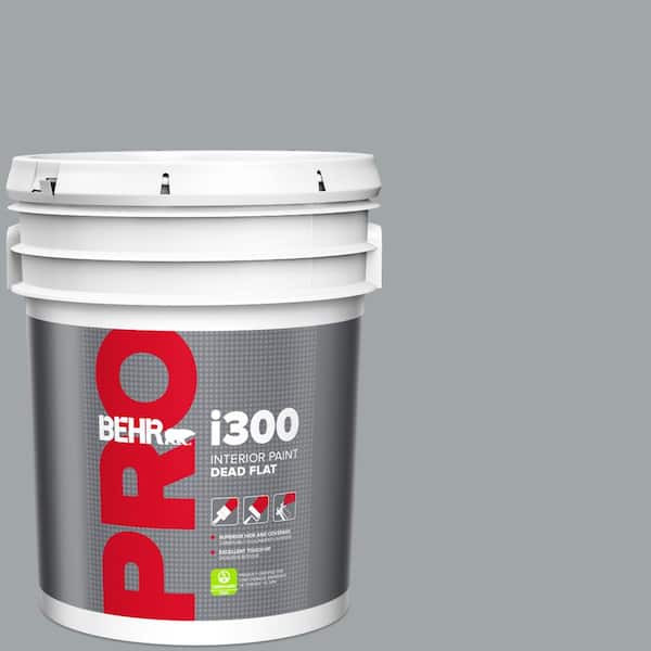 BEHR PRO 5 gal. #ECC-33-1 Iron Wood Dead Flat Interior Paint
