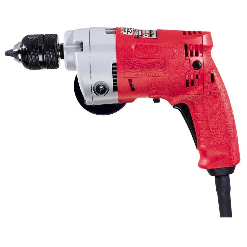 Milwaukee 5.5 Amp Corded 3/8 in. 2800 RPM Magnum Drill 023320 The Home Depot