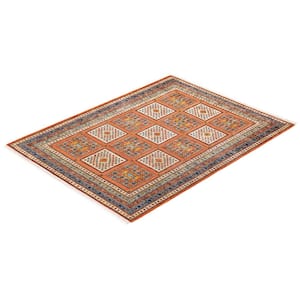 Tribal One-of-a-Kind Bohemian Orange 5 ft. x 6 ft. 7 in. Oriental Area Rug