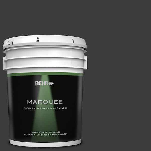 BEHR MARQUEE 5 gal. #MQ5-05 Limousine Leather Semi-Gloss Enamel Exterior Paint & Primer