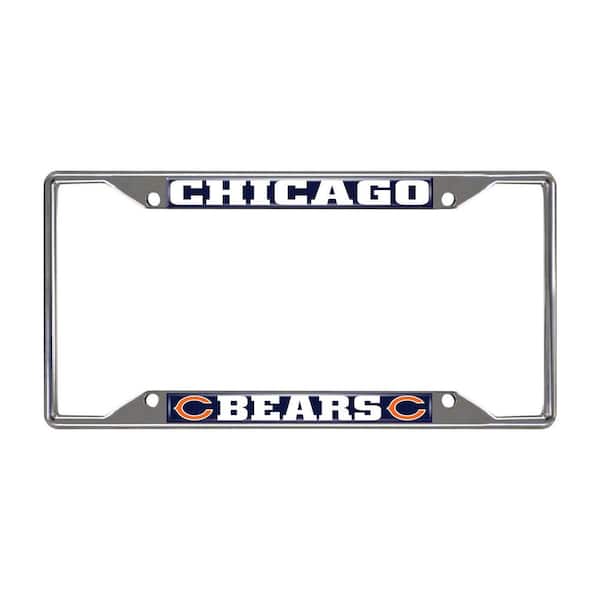 FANMATS NFL - Chicago Bears Chromed Stainless Steel License Plate Frame