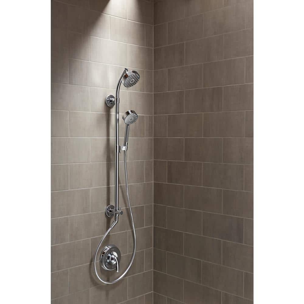 Vibrant Brushed Moderne Brass Wall Mounted Handheld Shower