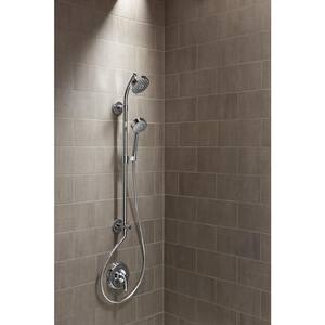 Awaken G90 4-Spray Wall Mount Handheld Shower Head with 2.5 GPM in Vibrant Brushed Nickel