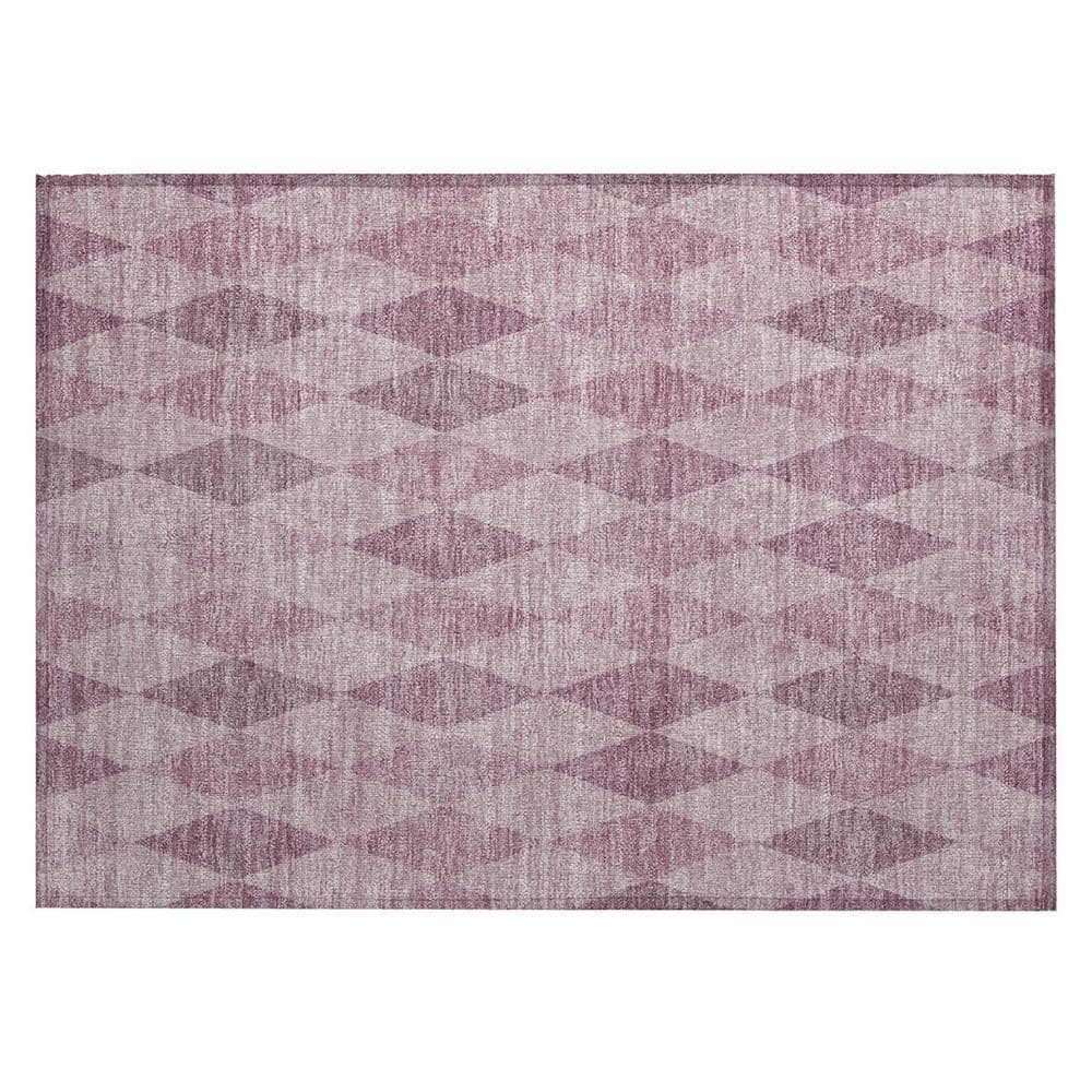 Blush 2 ft. x 3 ft. Woven Geometric Rectangle Indoor/Outdoor Area Rug price history on PriceWatchPro