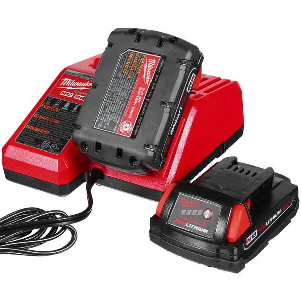 Milwaukee - M18 18-Volt Lithium-Ion Brushless Cordless 1/4 in. Cordless Impact Driver Kit W/(2) 2.0Ah Batteries, Charger & Hard Case