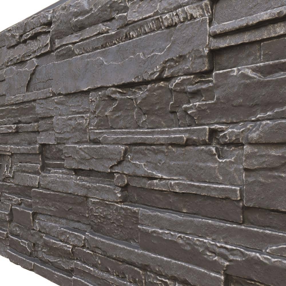 Slate Gray Faux Stone Panel for Interior and Exterior