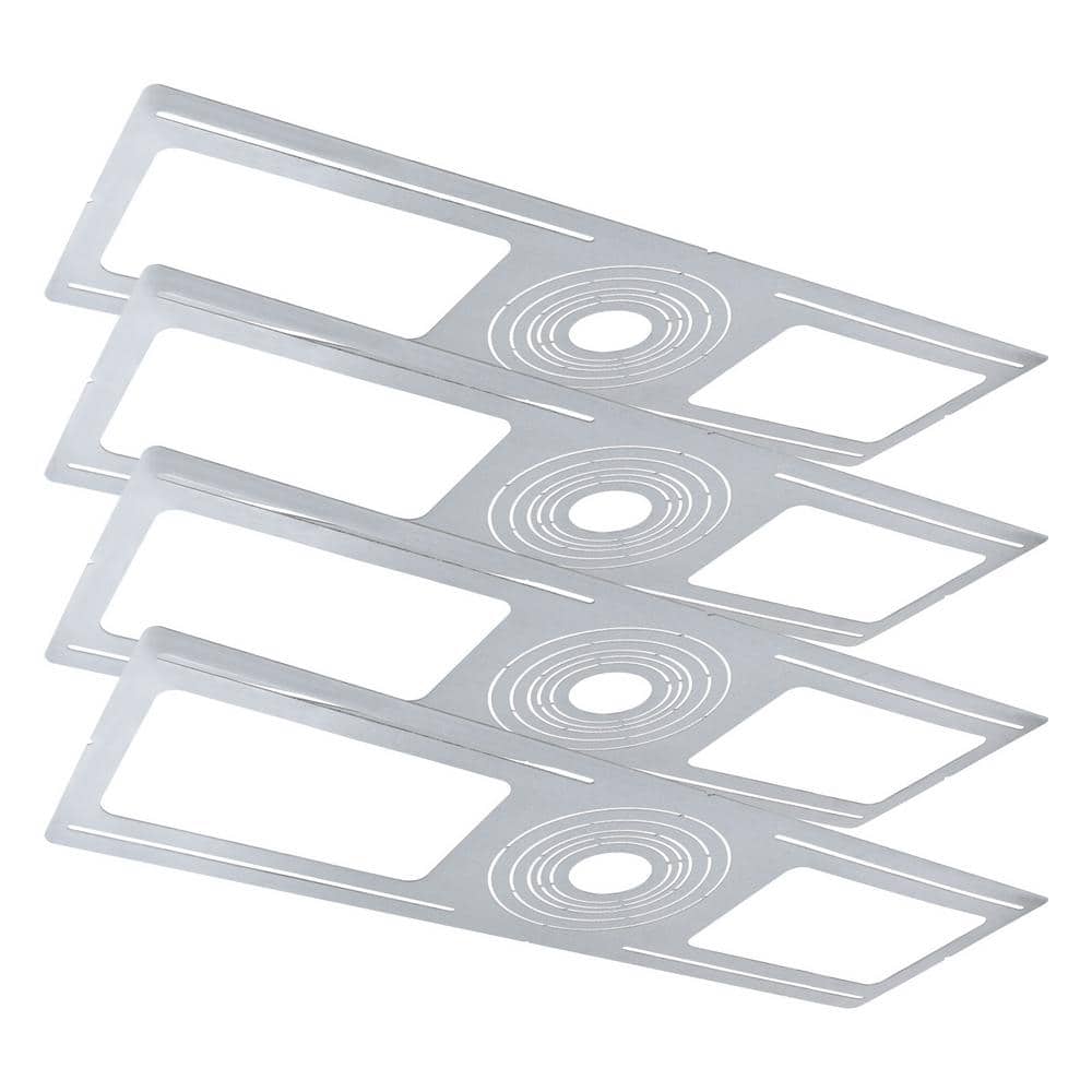 New Construction Mounting Plate, 2-3-3.75-4-5-6 in., Shallow Retrofit LED Downlight with J-Box Housing (4-Pack) price history on PriceWatchPro