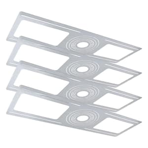 New Construction Mounting Plate, 2-3-3.75-4-5-6 in., Shallow Retrofit LED Downlight with J-Box Housing (4-Pack)