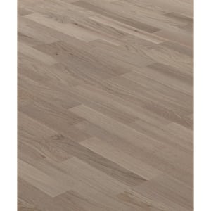 Take Home Sample-WIDE PLANK SQUARE EDGE Smokey Click Hardwood Flooring- 5 in. x 7 in.