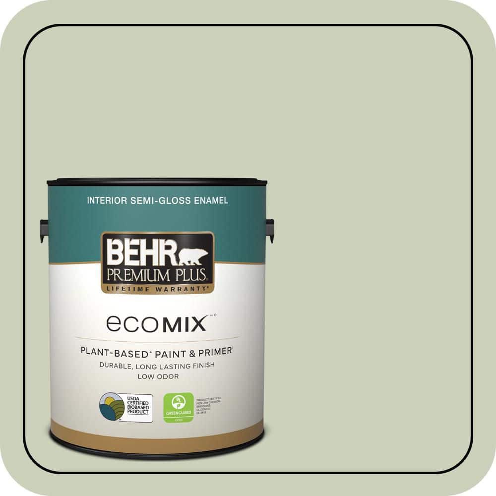 1 gal. #PPU10-09 Chinese Jade Semi-Gloss Enamel EcoMix Plant-Based Interior Paint & Primer price history on PriceWatchPro