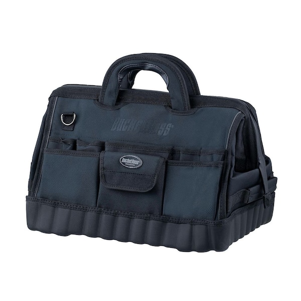 BUCKET BOSS Pro Gatemouth 18 in. All Terrain Bottom Tool Bag with