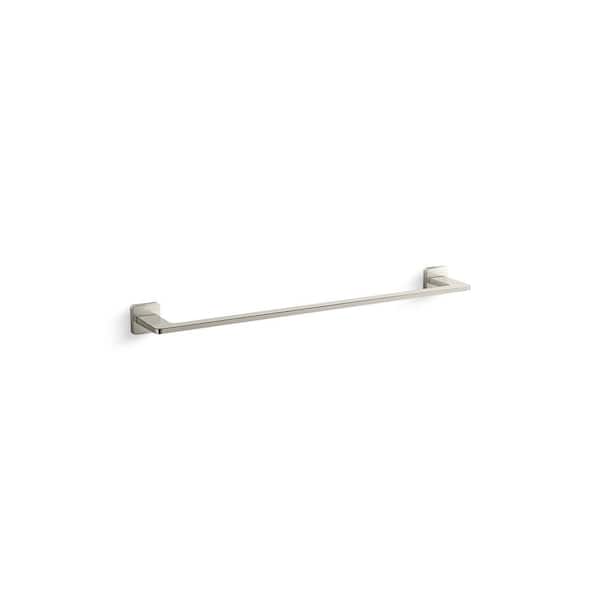 KOHLER Mavera 24 in. Wall Mounted Towel Bar in Vibrant Polished Nickel