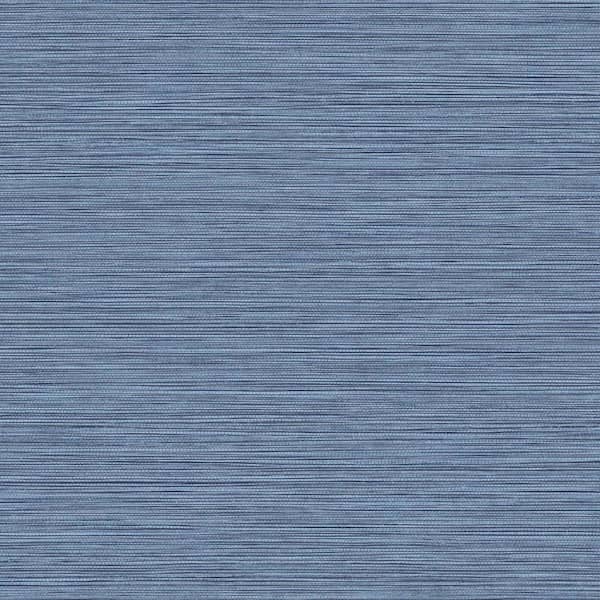Seabrook Designs Grasslands Nautical Denim Vinyl Strippable Roll (Covers 60.75 sq. ft.)