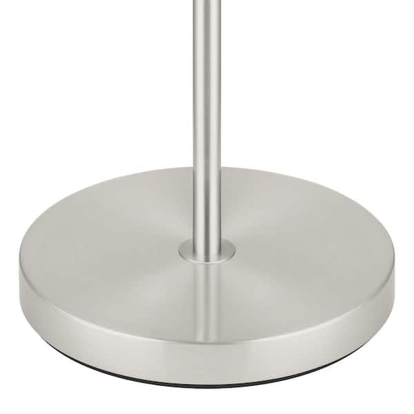 Hampton Bay 67 in. 5-Light Brushed Nickel Gooseneck Floor