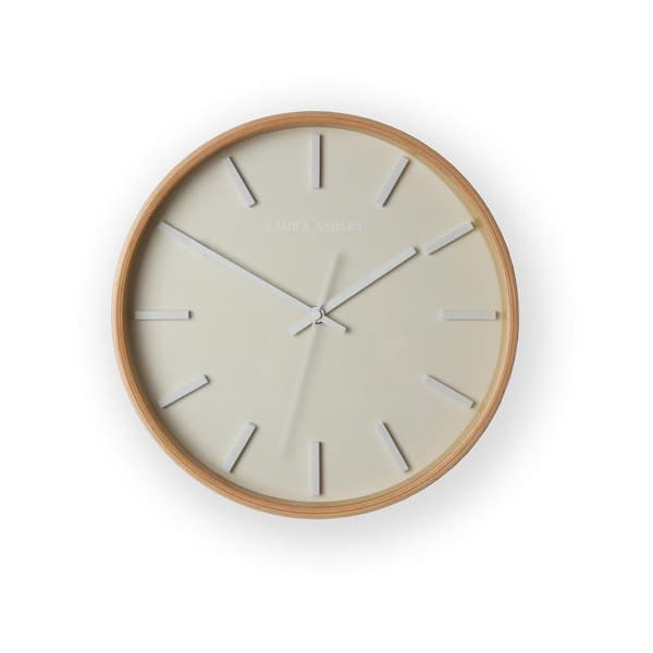 Laura Ashley Mounton Pale Dove Grey Wooden Clock