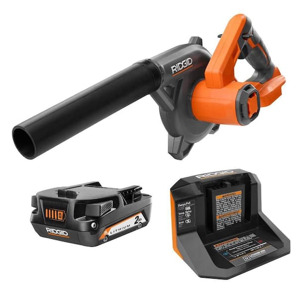 18V Cordless Compact Jobsite Blower Kit with 2.0 Ah Battery and Charger