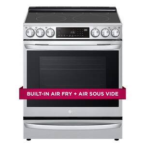 6.3 cu. ft. Smart Slide-In Electric Range with ProBake Convection & Air Sous Vide in PrintProof Stainless Steel