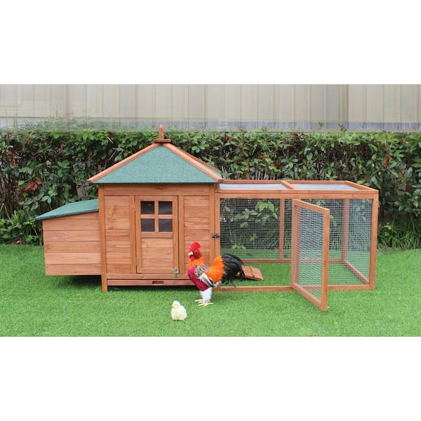 Hanover Outdoor Wooden Chicken Coop HANCC0101-CDR - The Home Hanover Outdoor Wooden Chicken Coop HANCC0101-CDR - The Home