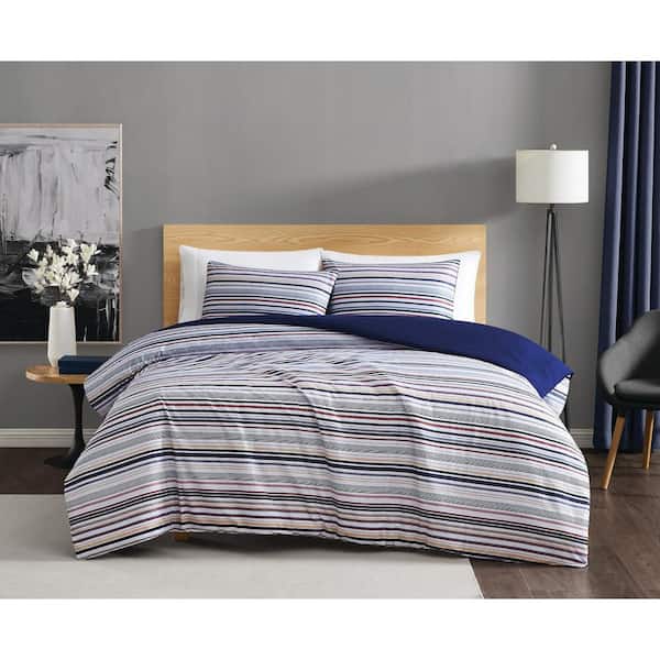 Truly Soft Teagan Stripe Multiple Polyester 3-Piece Full/Queen Comforter Set