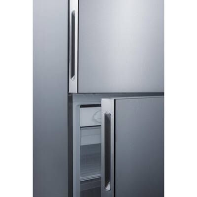 27.63 in. 14.8 cu. ft. Built-In Bottom Freezer Refrigerator in Stainless Steel, Counter Depth