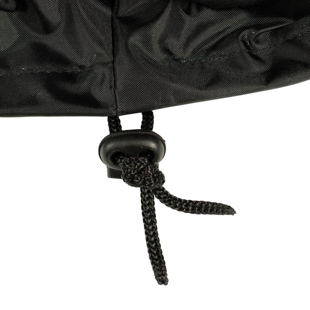 Black 22.5" Round Oxford Cloth Fire Pit Cover with PVC Liner