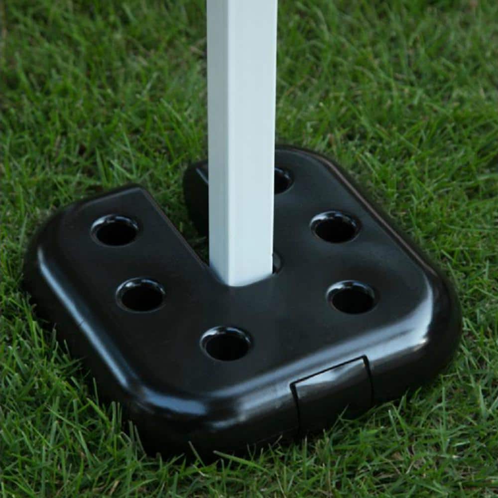 Crown Shade Black Vinyl Canopy Weight Plates, 4-Pack
