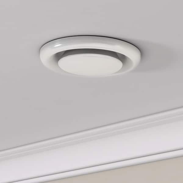 4 in. to 6 in. Adjustable Duct Plastic Air Diffuser