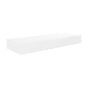 12 in. White Stockholm Maine Floating Wall Shelf