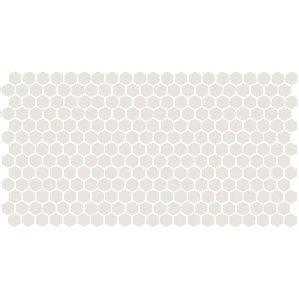 Keystones Unglazed Arctic White 3 in. x 6 in. Porcelain Hexagon Mosaic Sample Tile price history on PriceWatchPro