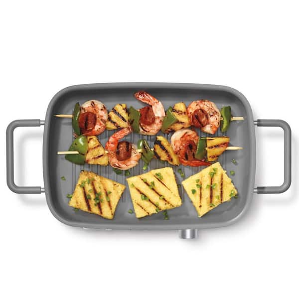 Cuisinart 5-Quart Stack 5 Multi Purpose Grill with Glass Lid in White
