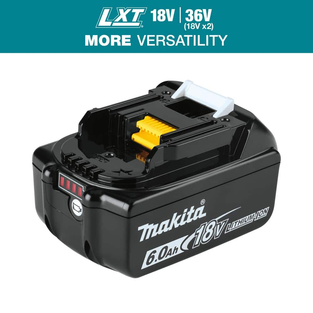 Makita 18V LXT Lithium-Ion 6.0 Ah Battery BL1860B - The Home Depot